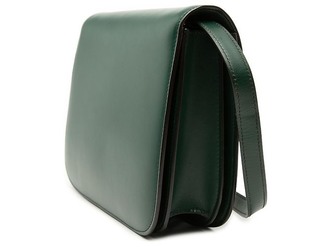 Céline Celine Green Medium Calfskin Classic Box Verde Verde scuro - vista 2