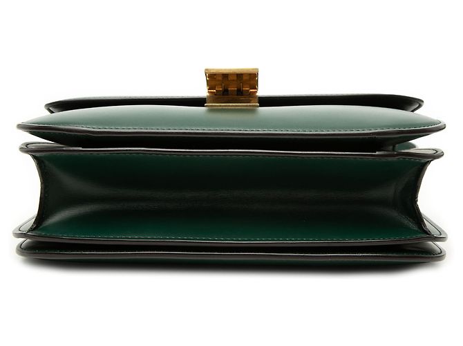 Céline Celine Green Medium Calfskin Classic Box Verde Verde scuro - vista 3