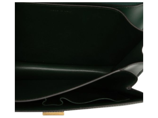 Céline Celine Green Medium Calfskin Classic Box Verde Verde scuro - vista 4
