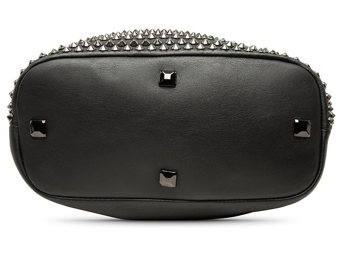 Borsa bucket in pelle nera con borchie MCM Nero - vista 3