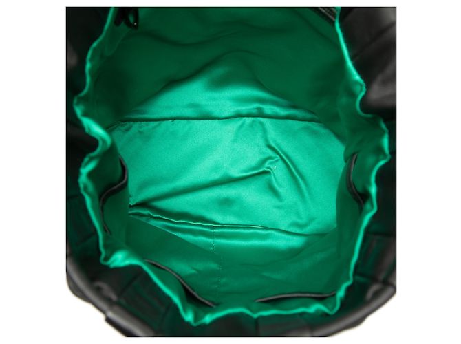 Borsa bucket in pelle nera con borchie MCM Nero - vista 4