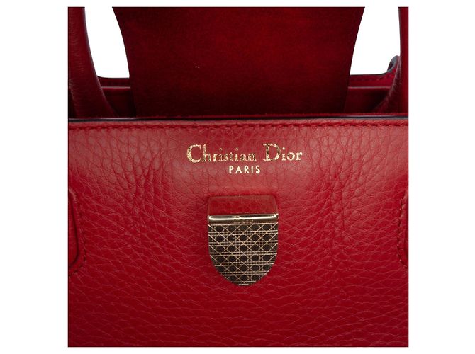Borsa Diorever in pelle di vitello granulata rossa di Dior Rosso - vista 5