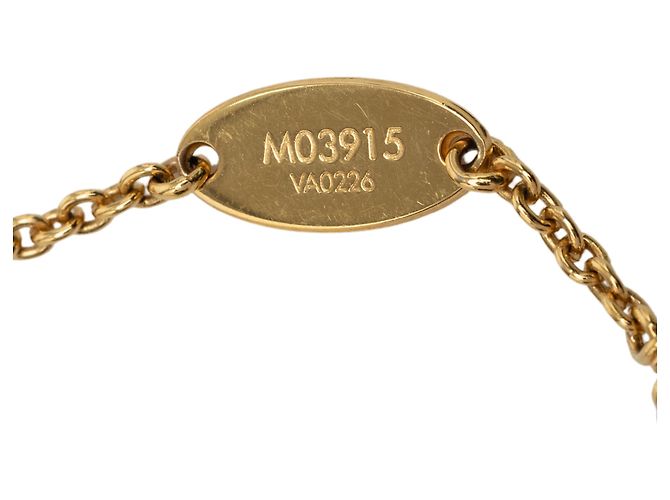 Bracciale LV Floragram in perle finte placcato oro Louis Vuitton D'oro - vista 6