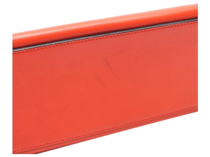 Edge Céline Borsa Celine Orange Medium in pelle con bordo Arancione - vista 7