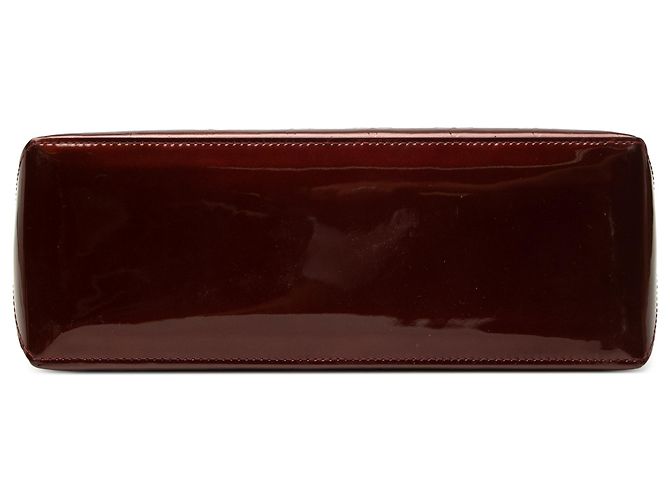 Louis Vuitton Red Monogram Vernis Wilshire PM Rosso Bordò - vista 3