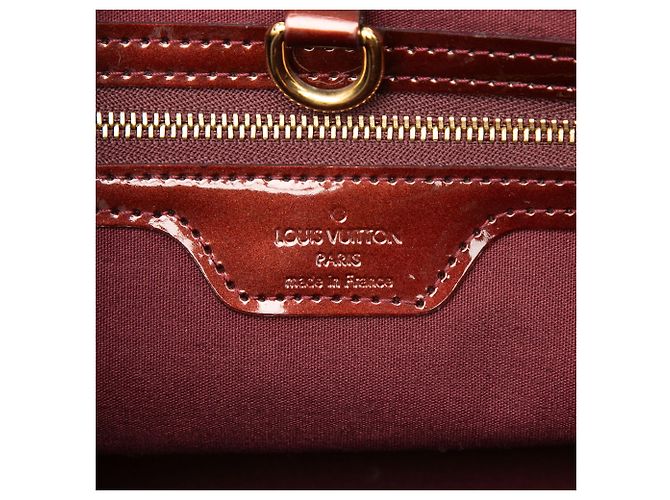 Louis Vuitton Red Monogram Vernis Wilshire PM Rosso Bordò - vista 5