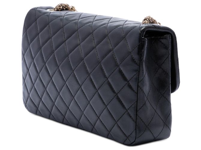 Chanel Black Medium Quilted Lambskin Westminster Pearl Flap Nero - vista 2