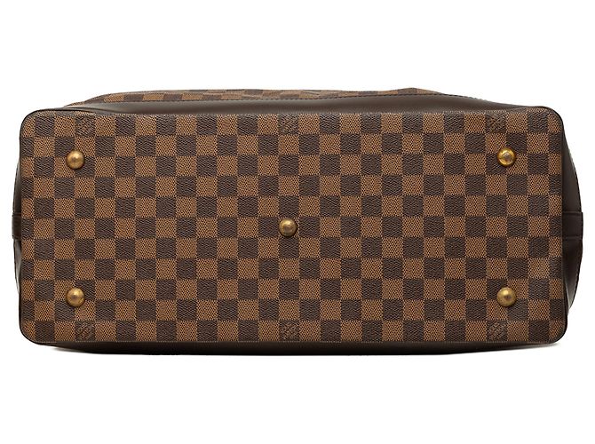 Louis Vuitton Marrone Damier Ebene West End PM - vista 3