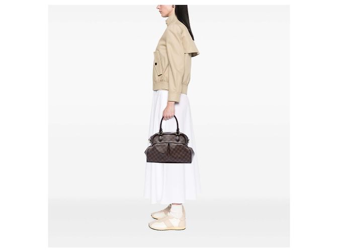Louis Vuitton Marrone Damier Ebene Trevi PM - vista 5