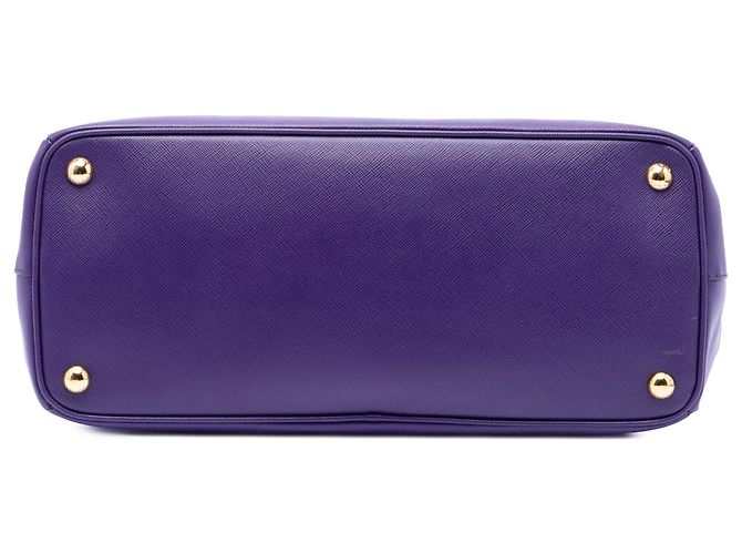Borsa Prada Purple Medium Saffiano Lux Galleria Double Zip Porpora - vista 3