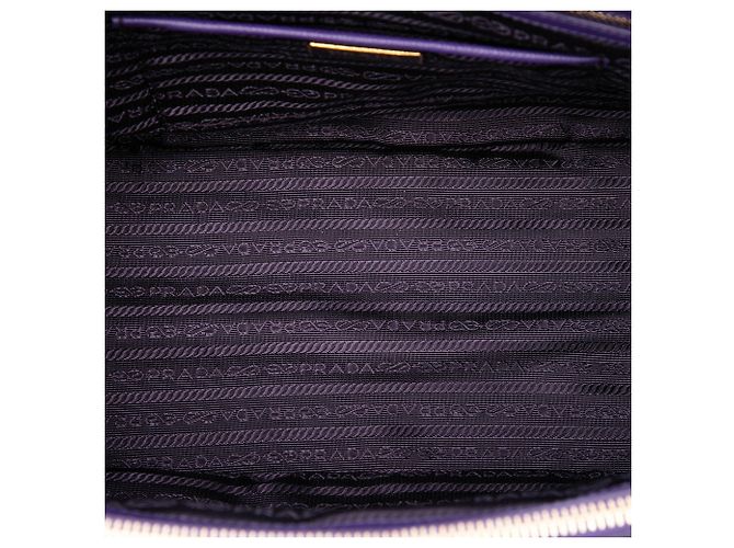 Borsa Prada Purple Medium Saffiano Lux Galleria Double Zip Porpora - vista 4