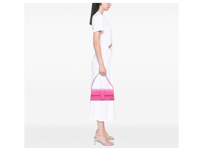 Jacquemus Borsa Le Bambino Long in pelle rosa - vista 6
