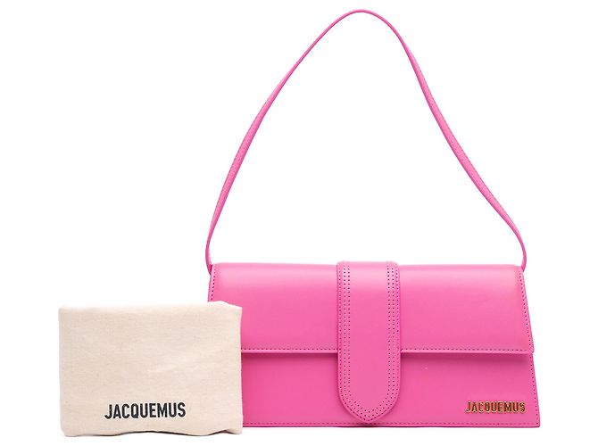 Jacquemus Borsa Le Bambino Long in pelle rosa - vista 7