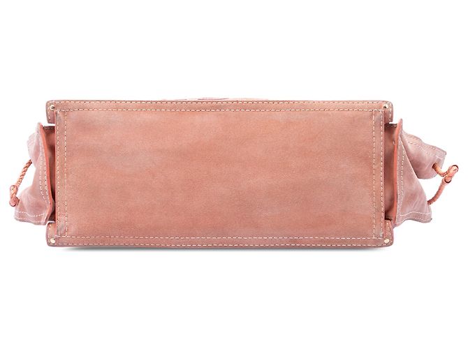 Shopper LOEWE Pink Suede Crown Logo Shopper Tote Rosa - vista 3
