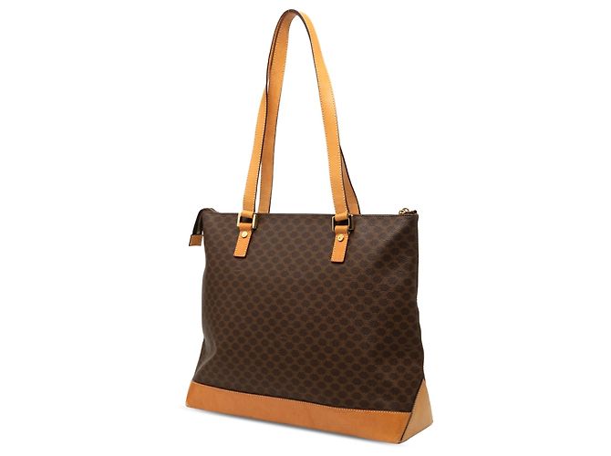 Céline Celine Tote aus beschichtetem Canvas Macadam Braun - Ansicht 2