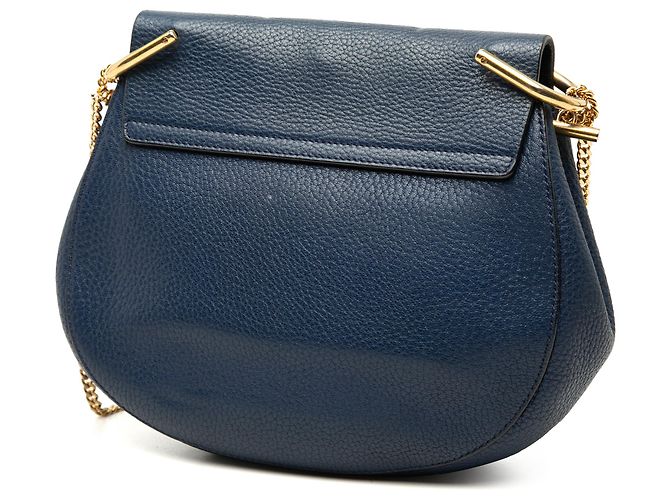 Chloé Bolso bandolera Drew pequeño de piel azul - vista 2