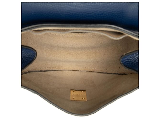 Chloé Bolso bandolera Drew pequeño de piel azul - vista 4