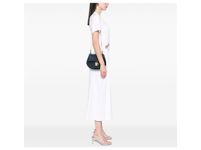 Chloé Bolso bandolera Drew pequeño de piel azul - vista 7