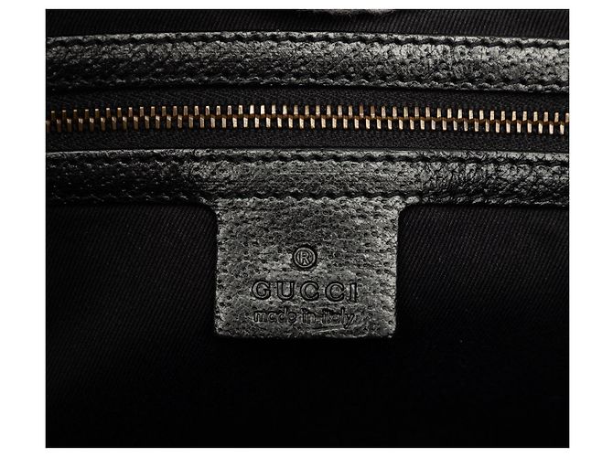Borsa Gucci Black GG Canvas Nailhead Nero - vista 5