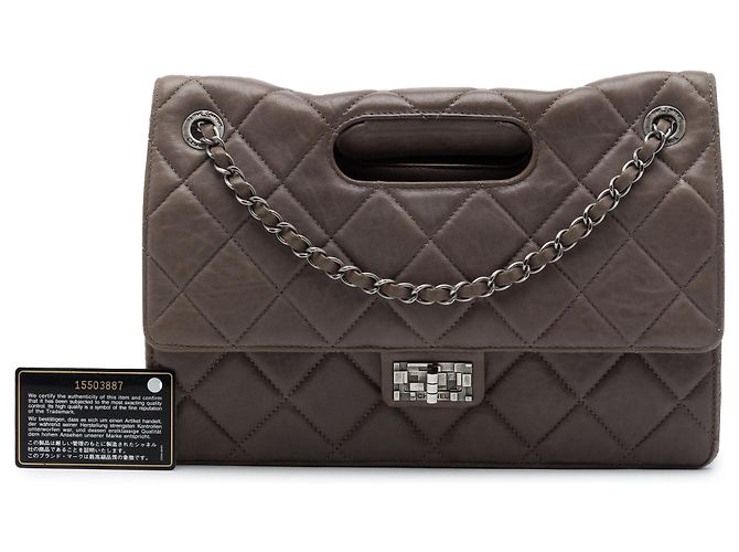 Chanel Brown Paris Byzance Jumbo Washed Lambskin Take Away Flap Marrone Marrone scuro - vista 7
