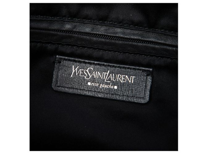 Saint Laurent Black Small Denim Monogram Kahala Tote Schwarz - Ansicht 5