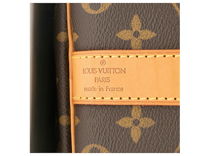 Louis Vuitton Marrone Monogram Keepall Bandouliere 50 - vista 5
