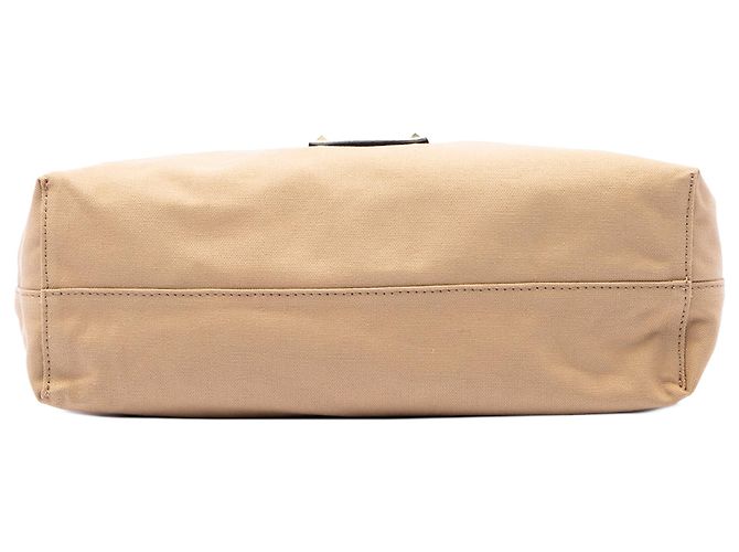 Tote Reversível Valentino Beige Canvas Rockstud Glam Lace Bege - vista 3