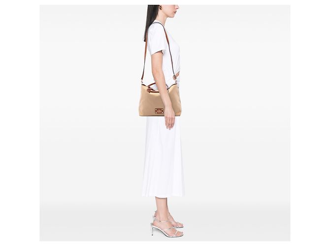 Tote Reversível Valentino Beige Canvas Rockstud Glam Lace Bege - vista 6