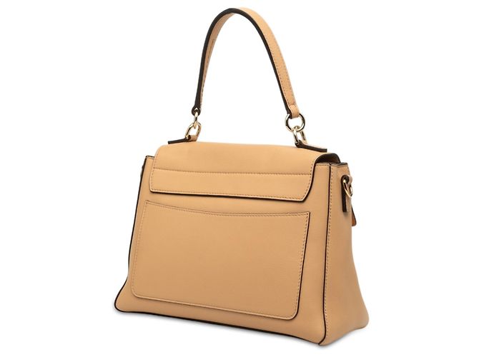 Borsa Faye Day in pelle marrone Chloé Small Caramello - vista 2