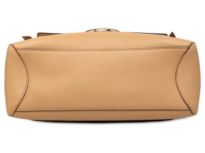 Borsa Faye Day in pelle marrone Chloé Small Caramello - vista 3