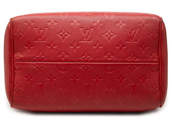 Louis Vuitton Rosso Monogram Empreinte Speedy Bandouliere 25 - vista 3