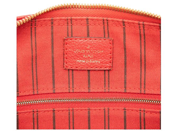 Louis Vuitton Rosso Monogram Empreinte Speedy Bandouliere 25 - vista 5