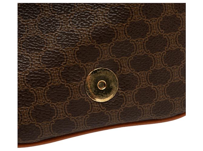 Belt Bag Céline Celine Gürteltasche aus beschichtetem Canvas Macadam Braun - Ansicht 6