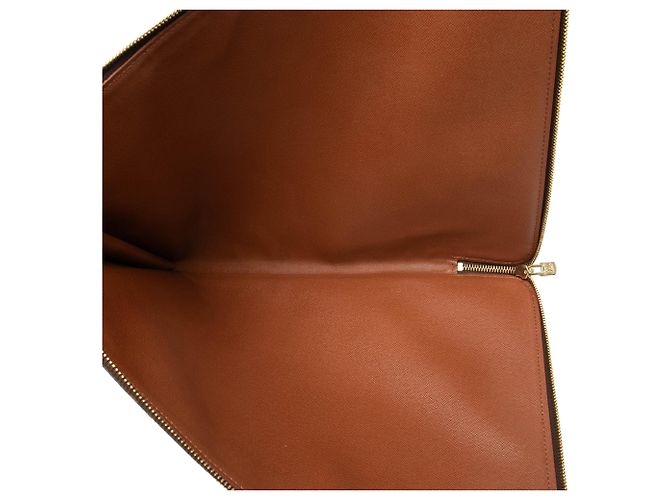 Louis Vuitton Marrone Monogram Poche Documents Portfolio - vista 4