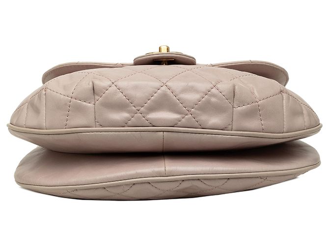 Chanel Beige Medium Aged Calfskin Bubble CC Flap - vista 3