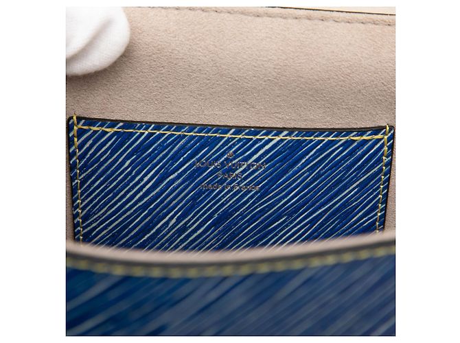 Louis Vuitton Blue Epi Denim Azteque Twist MM - vista 5