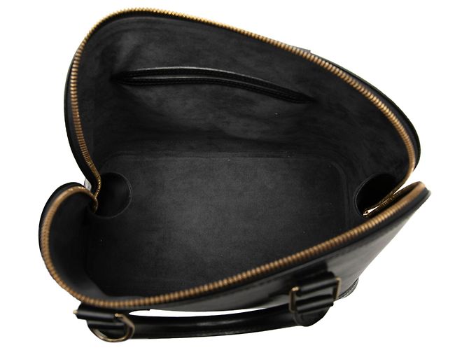 Louis Vuitton Alma PM in pelle Epi nera Nero - vista 4