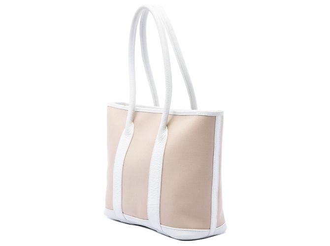 Hermès Garden Party Zip 30 in tela beige e Negonda - vista 2