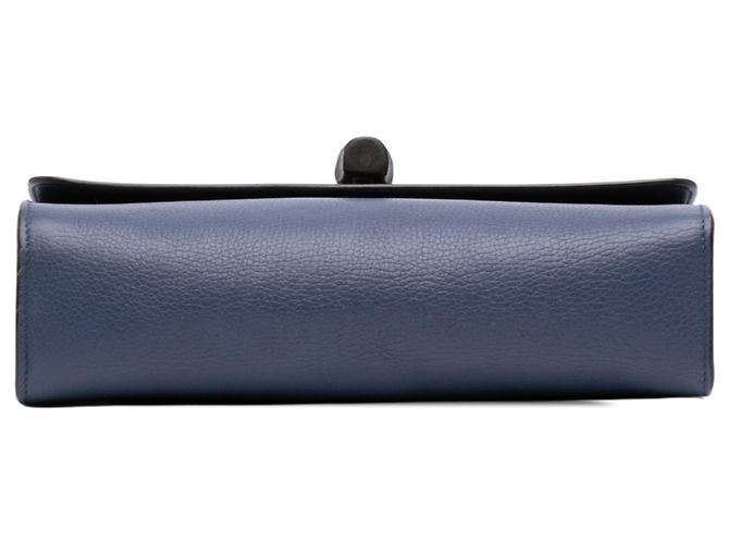 Gucci Miss Bamboo Blu Pelle Media Borsa a Tracolla Blu scuro - vista 3