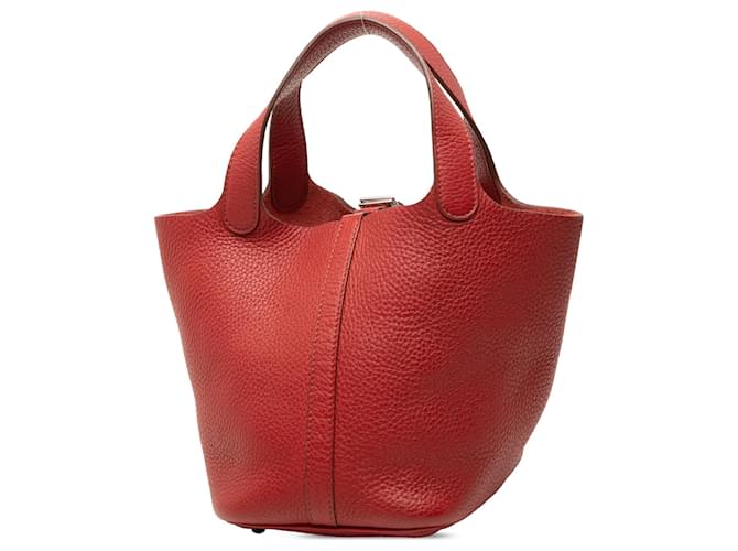Hermès Red Clemence Picotin Lock 18 Rosso - vista 2