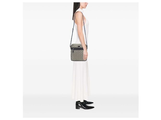 Gucci Beige GG Supreme Crossbody - vista 6
