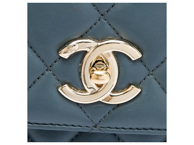 Chanel Blue Medium Lambskin Trendy CC Flap - vista 5