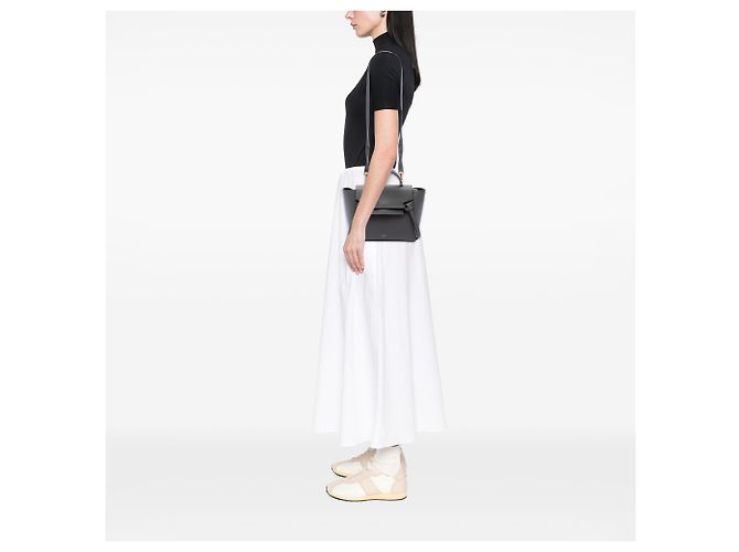 Belt Bag Céline Borsa Belt in pelle di vitello micro granulata grigia Celine Marrone - vista 6
