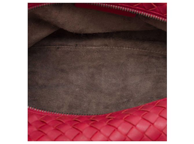 Borsa a tracolla Bottega Veneta in nappa rossa Intrecciato - vista 4
