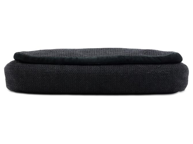 Borsa a tracolla in lana nera Prada Nero - vista 3