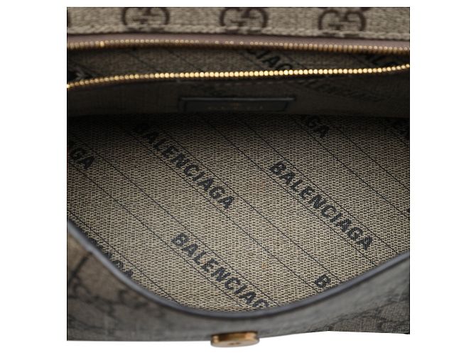 Borsa Gucci Beige Small The Hacker Project GG Supreme Hourglass - vista 4