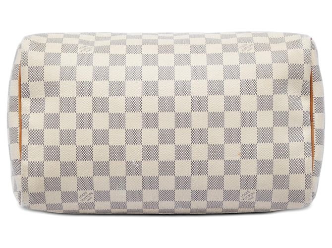 Louis Vuitton White Damier Azur Speedy 30 Bianco - vista 3