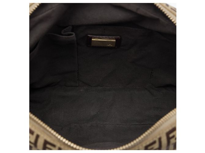 Fendi Braun Zucchino Canvas Crossbody Hellbraun - Ansicht 4