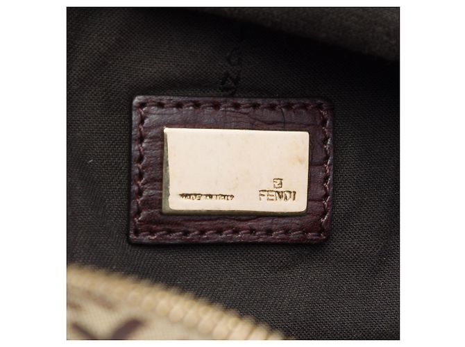 Fendi Braun Zucchino Canvas Crossbody Hellbraun - Ansicht 5