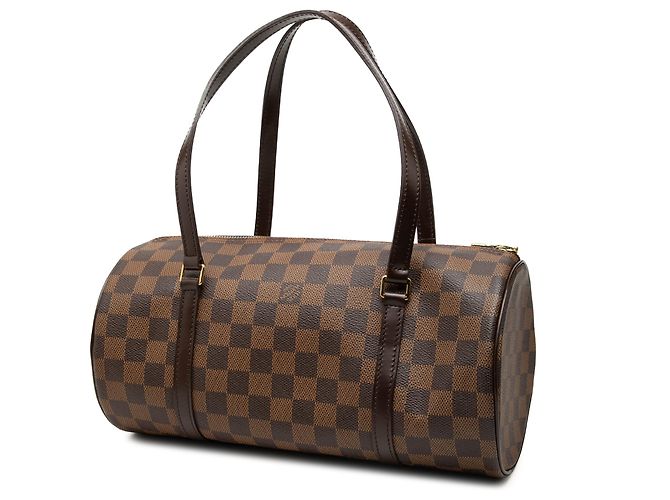 Louis Vuitton Marrone Damier Ebene Papillon 30 - vista 2